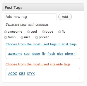 Sitewide Tag Suggestion